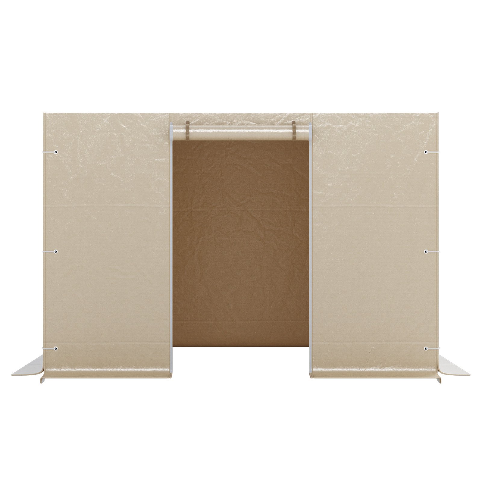 VEVOR Gazebo Sidewall Fits 10 x 10 ft Gazebos, 4-Panel Winter Cover Side Walls for Hardtop Gazebo, High-Density PE Material, All Weather Outdoor Cover with Mesh Windows, Gazebos not Included