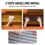 VEVOR Stair Treads, Stairs Carpet Non Slip 9" x 28", Indoor Stair Runner for Wooden Steps, Anti Slip Carpet Soft Edging Stair Rugs Mats for Kids Elders and Dogs, 15 pcs, Brown