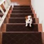 VEVOR Stair Treads, Stairs Carpet Non Slip 9" x 28", Indoor Stair Runner for Wooden Steps, Anti Slip Carpet Soft Edging Stair Rugs Mats for Kids Elders and Dogs, 15 pcs, Brown