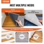 VEVOR Stair Treads, Stairs Carpet Non-Slip 716 x 232 mm, Indoor Stair Runner for Wooden Steps, Anti Slip Carpet Soft Edging Stair Rugs Mats for Kids Elders and Dogs, 15 pcs, Gray