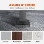 VEVOR Handrails for Outdoor Steps, Fit 1-3 Steps Wrought Iron Handrail, Outdoor Stair Railing, Adjustable Front Porch Hand Rail, Black Transitional Hand railings for Concrete Steps or Wooden Stairs