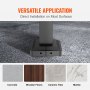 VEVOR handrails base installation for concrete, wood floors, ceramic tiles, and marble.