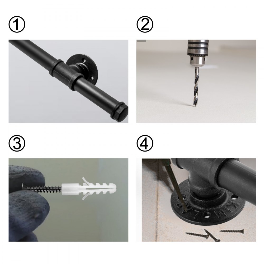 Stair Handrail Steel Pipe for Stairs Railing Grab Iron Handrail shopping malls