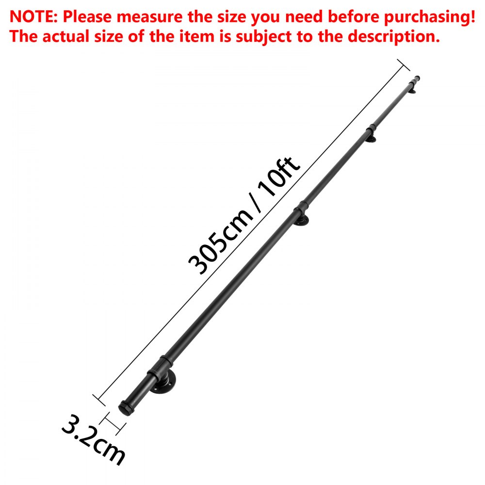 Stair Handrail Steel Pipe for Stairs Railing Grab Iron Handrail shopping malls