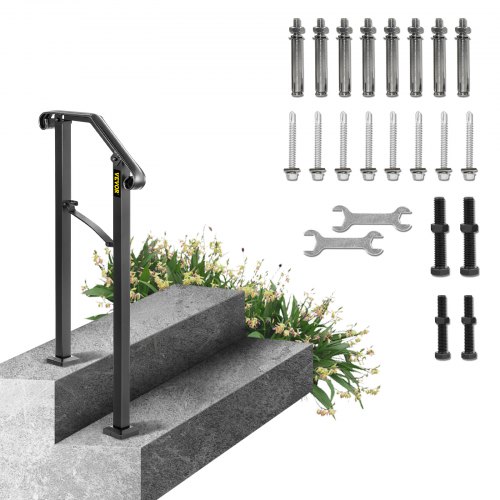 Handrail Arch #1 Fits 1 Step Matte Black
