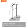 VEVOR Handrails for Outdoor Steps, Fit 1 or 2 Steps Outdoor Stair Railing, Arch#1 Wrought Iron Handrail, Flexible Porch Railing, Black Transitional Handrails for Concrete Steps or Wooden Stairs
Visit the Happybuy Store