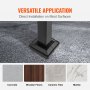 VEVOR handrails base installed on concrete, wooden floors, ceramic tiles, and marble.