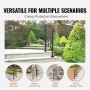 VEVOR Handrails for Outdoor Steps, Fit 1 or 2 Steps Outdoor Stair Railing, Picket#1 Wrought Iron Handrail, Flexible Porch Railing, Black Transitional Handrails for Concrete Steps or Wooden Stairs