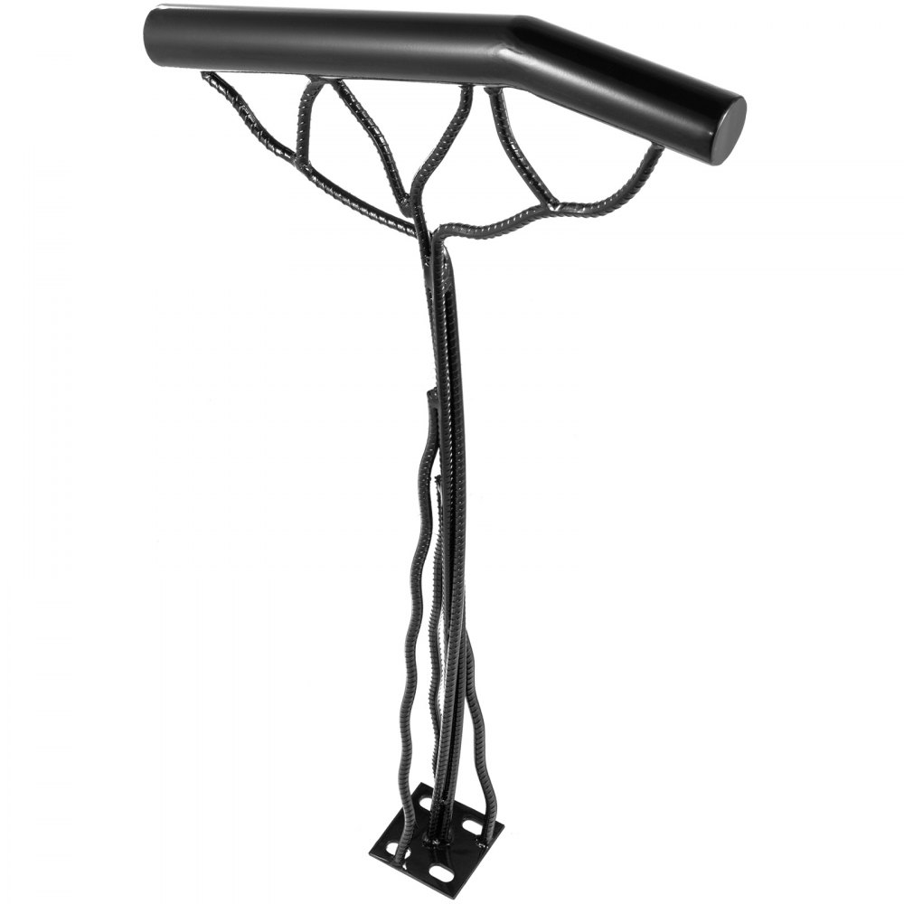 2-Step Handrail Single Post Handrail Branch-Type Metal Handrail for Stairs Steel