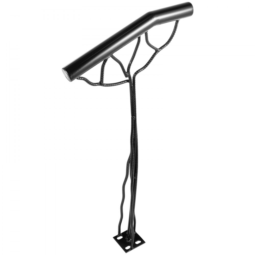 2-Step Handrail Single Post Handrail Branch-Type Metal Handrail for Stairs Steel