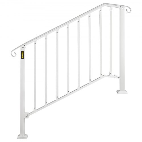 VEVOR Handrail Outdoor Stairs, 4ft, 36 Inch White Outdoor Stair B 622058