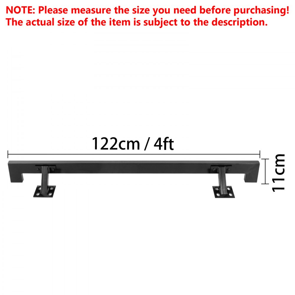 Handrails for Stairs Handrail Bracket Iron Handrail Black Grab Support PRO