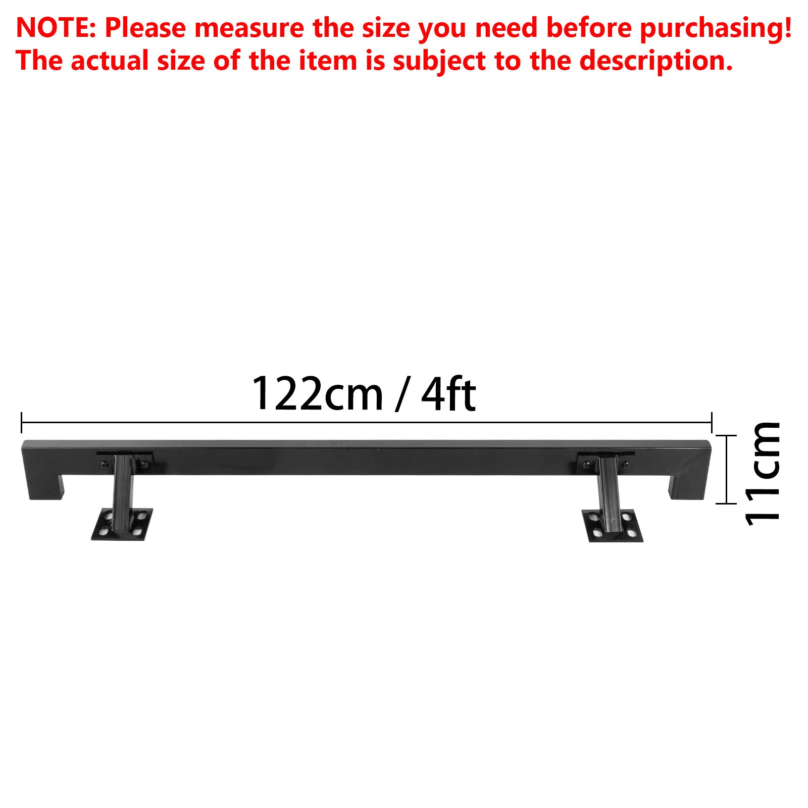 Handrails for Stairs Handrail Bracket Iron Handrail Black Grab Support PRO