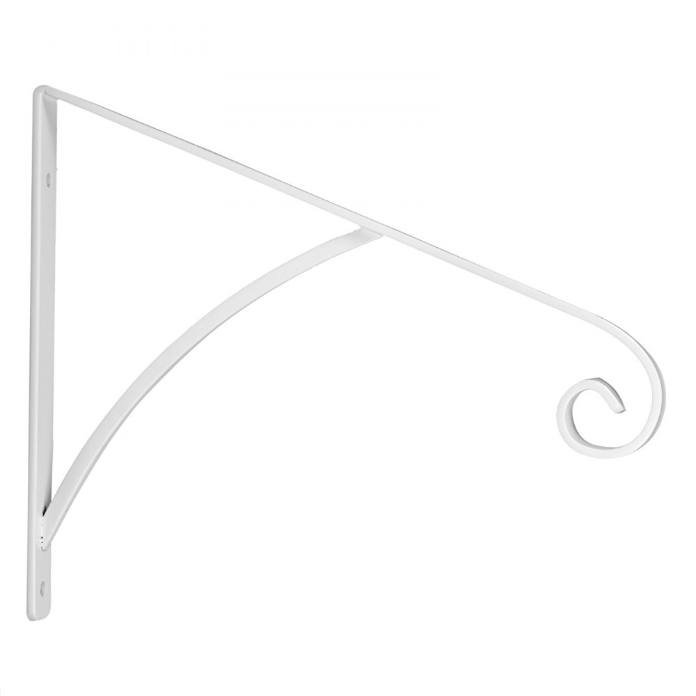 VEVOR Wrought Iron Handrail Wall Mounted Hand Railing, White