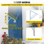 VEVOR Handrail Railing aluminum Post Mount Step Grab Rail for Wall Mounted 1 to 2 Steps Solid Hand Rail Stairs