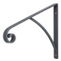 VEVOR Wrought Iron Handrail Wall Mounted Hand Railing, Gray
