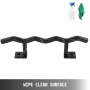 VEVOR Wrought Iron Handrail Wall Mounted Hand Railing 14L x 3.7H Inch Grab Support Bar Bracket Hand Rail Staircase Railing 1-2 Stairs Steps