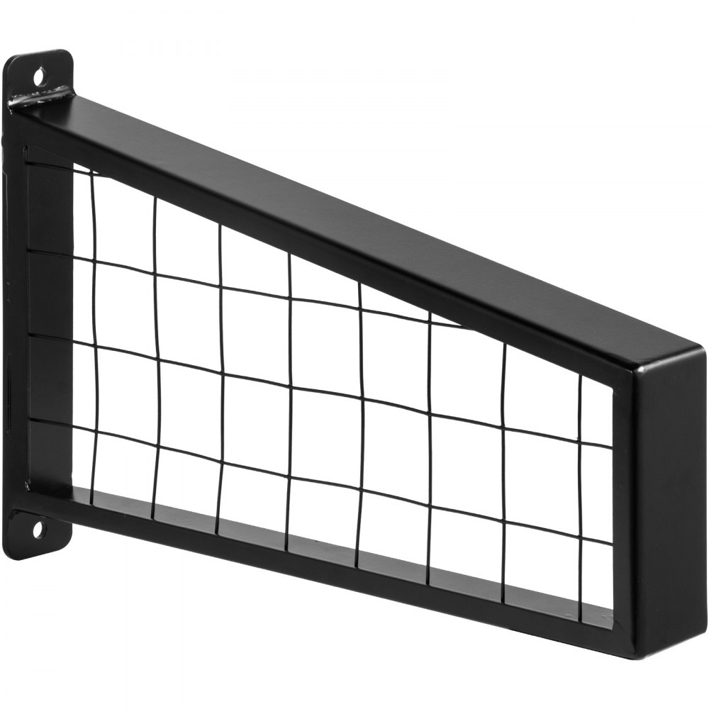 VEVOR Wrought Iron Handrail, Iron Grab Rail 18 x 12" Matte Black for Deck Garden