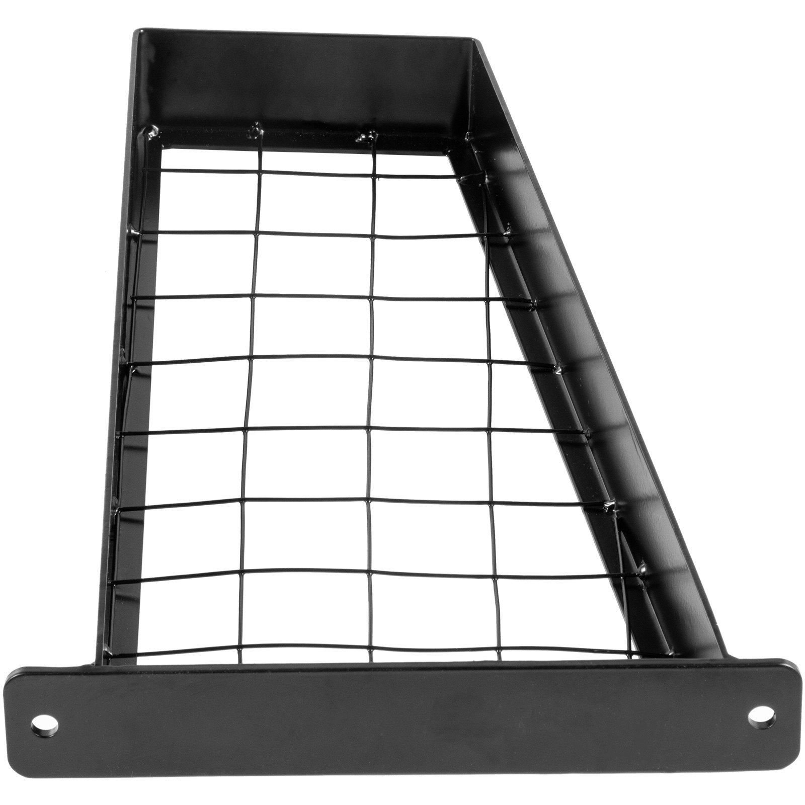 VEVOR Wrought Iron Handrail, Iron Grab Rail 18 x 12" Matte Black for Deck Garden