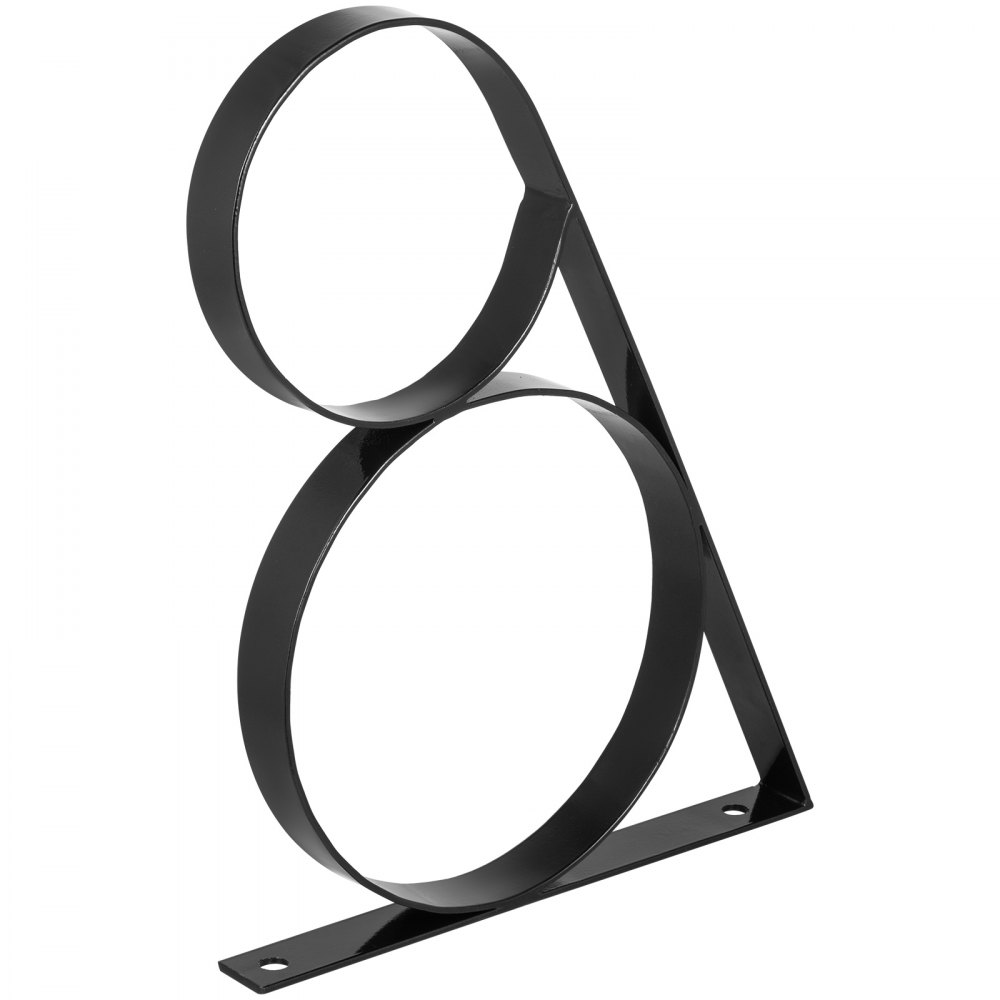 VEVOR Wrought Iron Handrail Wall Mounted Hand Railing, Black