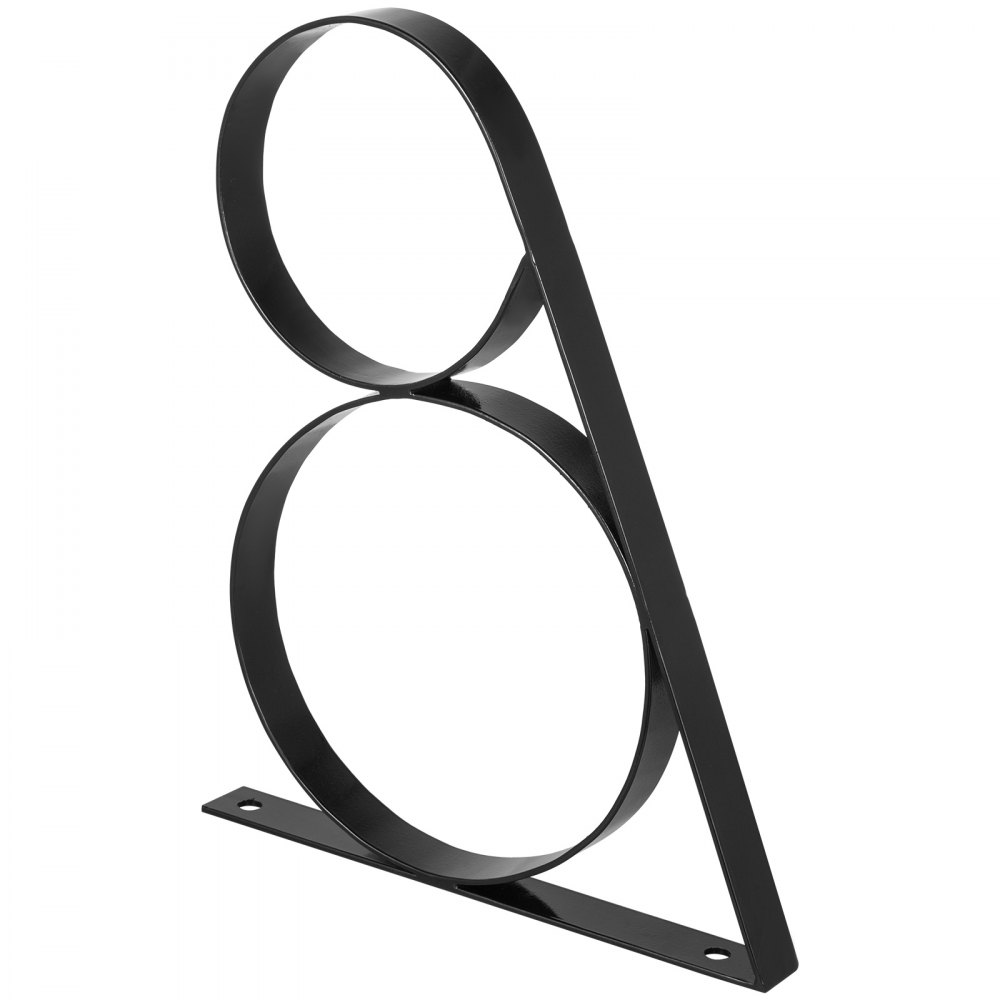 VEVOR Wrought Iron Handrail Wall Mounted Hand Railing, Black