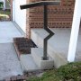 Vevor Outdoor Handrail Matte Black Safety Rail 220lbs Load Capacity For 1/2 Step