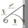 VEVOR Single Step Handrails, Wall Mounted Metal Wrought Iron Hand Rail Railing, Fits 1 or 2 Steps Handrail for Garage, Patio or Front Door Porch Steps