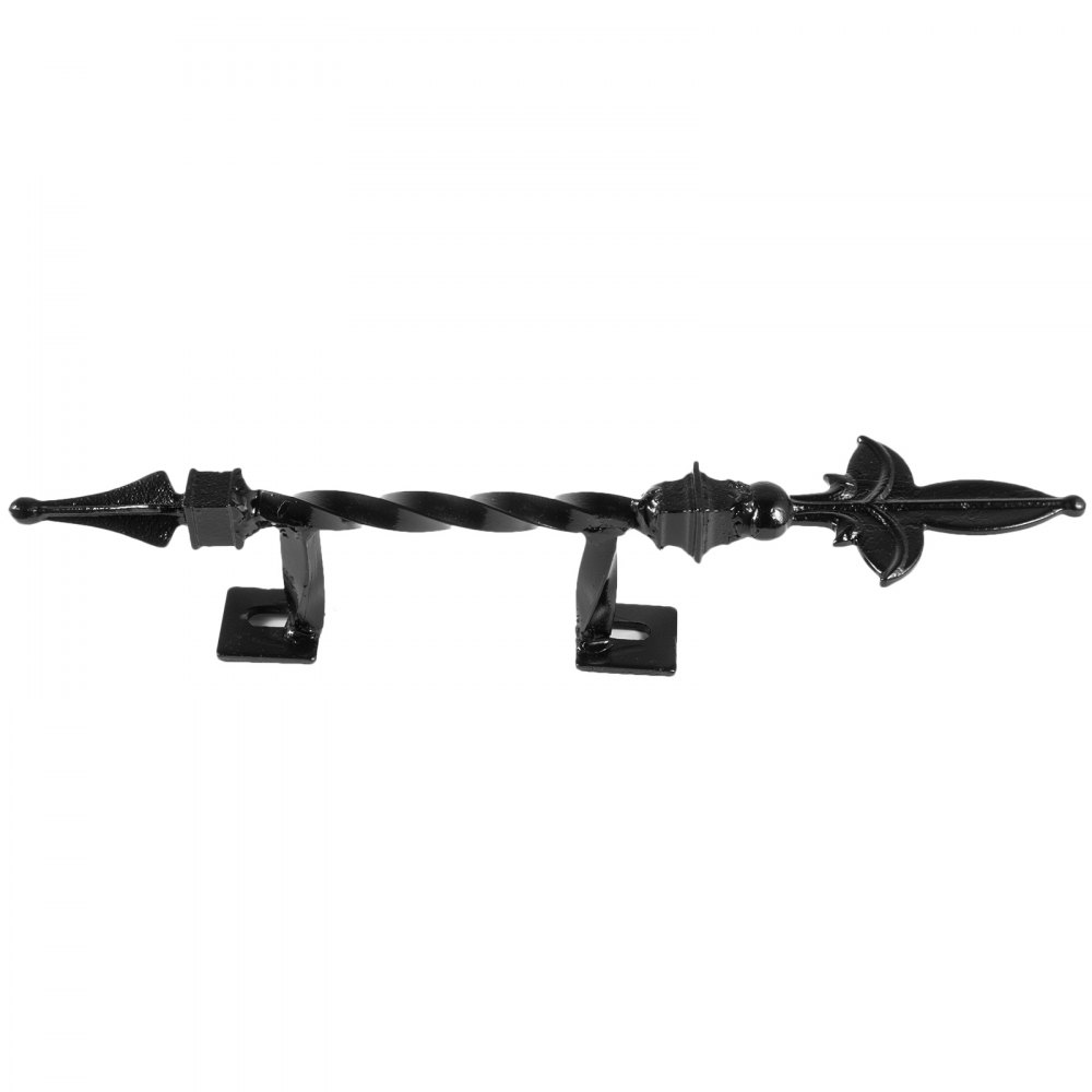 VEVOR Wrought Iron Handrail Wall Mounted Hand Railing, Black