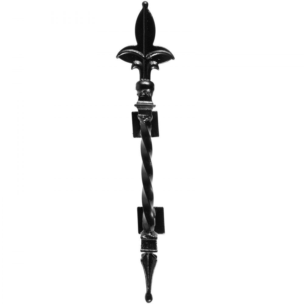 VEVOR Wrought Iron Handrail Wall Mounted Hand Railing, Black