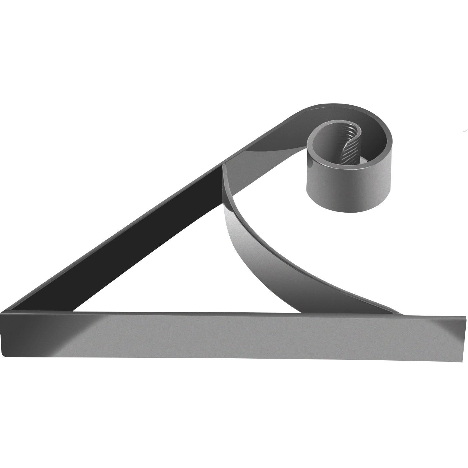 VEVOR Handrail for Outdoor Steps Wrought Iron Handrail 12 x 12" Porch Railing