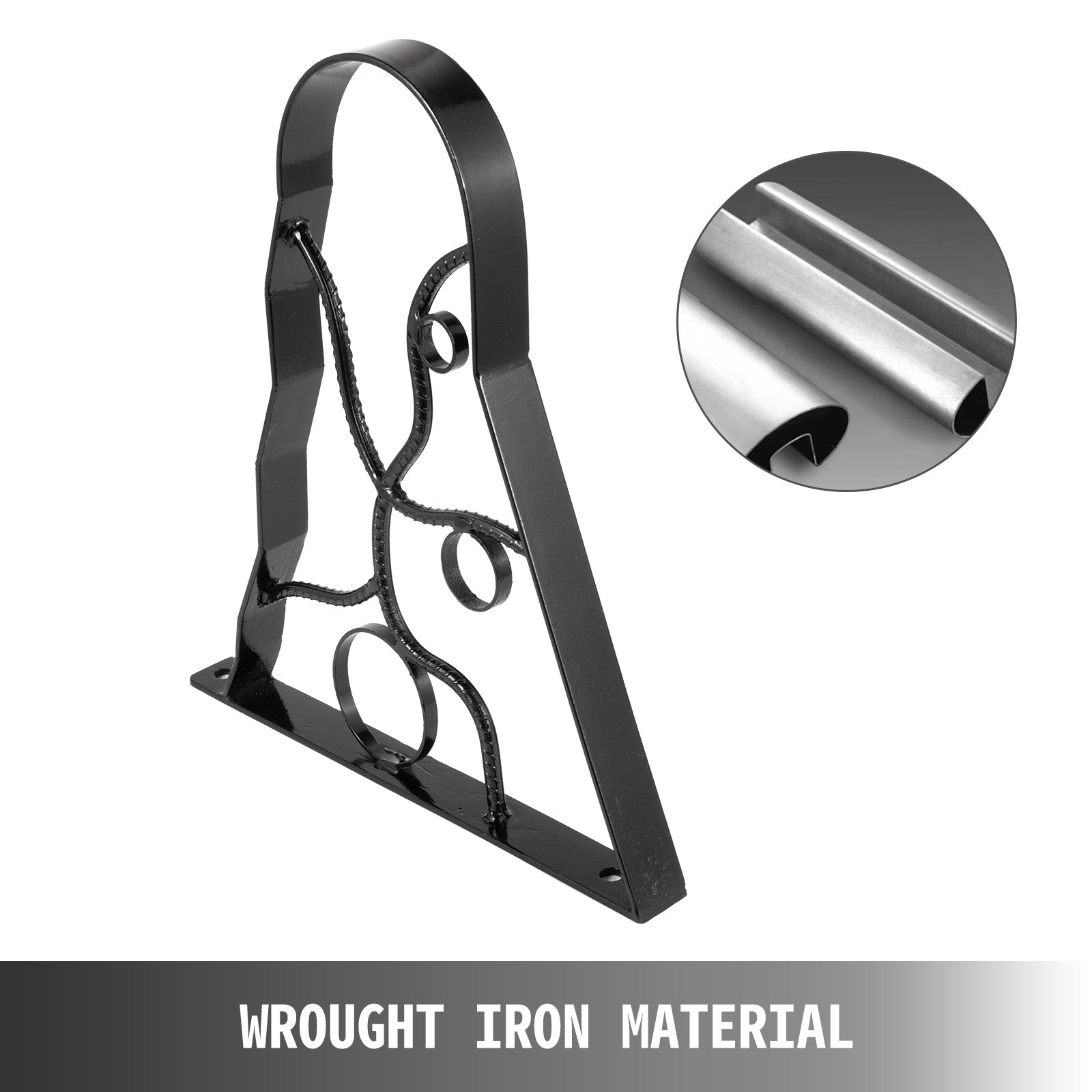 Handrails for Outdoor Steps Wrought Iron Handrail 18" Length Porch Deck Railing