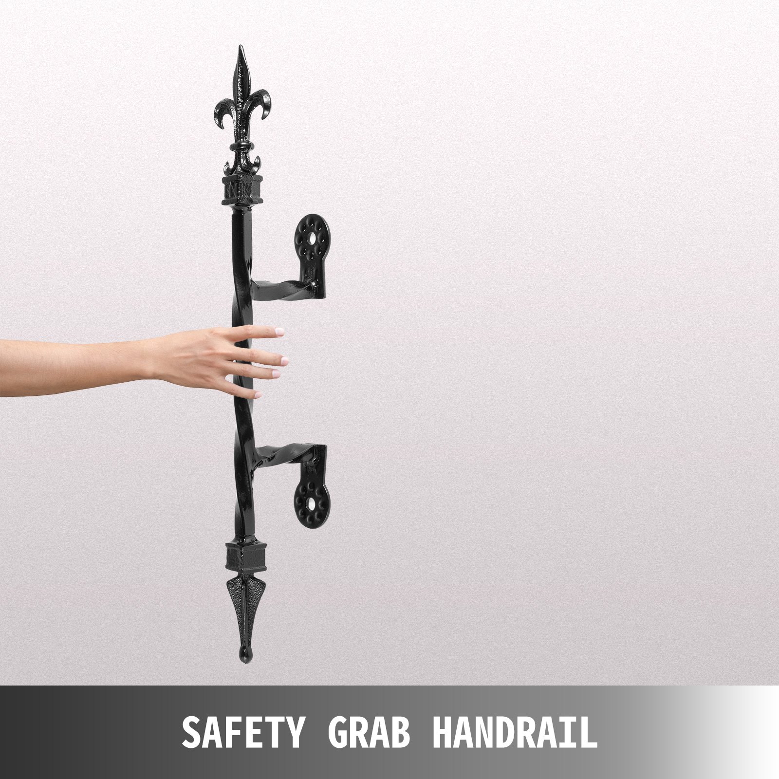 Handrails for Outdoor Steps Wrought Iron Handrail 20" Length Porch Deck Railing