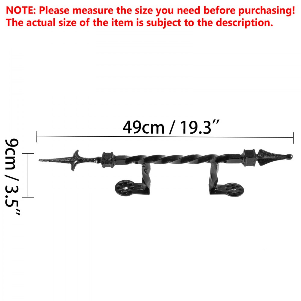 Handrails for Outdoor Steps Wrought Iron Handrail Wall Mount Porch Deck Railing