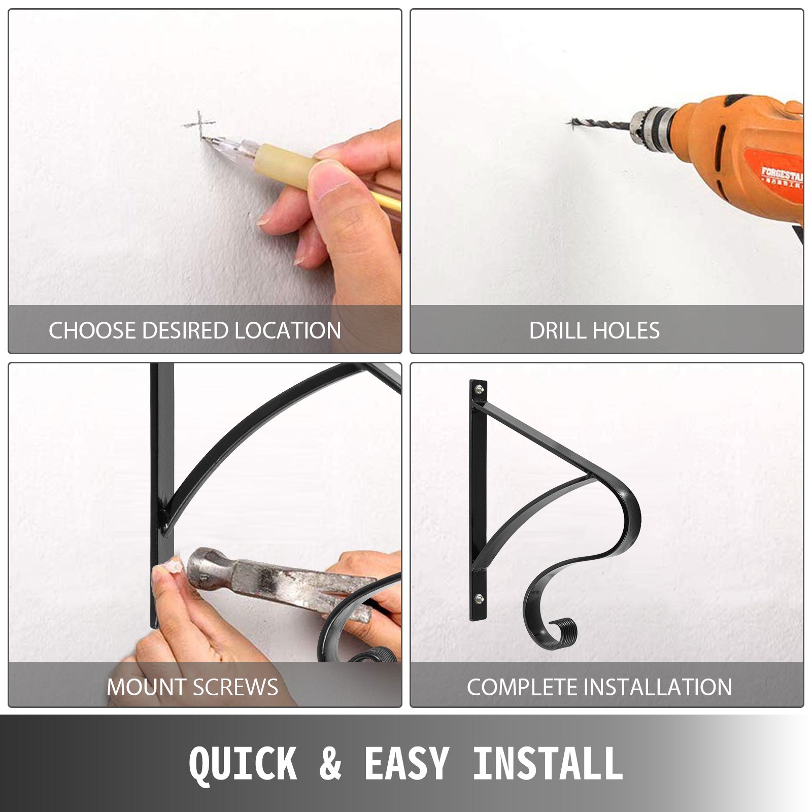 Handrails For Outdoor Steps Wrought Iron Handrail Curl Shape Porch Deck Railing