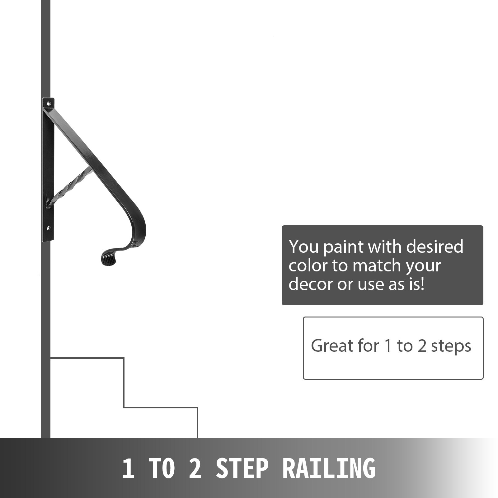 Porch Deck Railing for Outdoor Steps Stair Railing Deck Railing Railing Grab