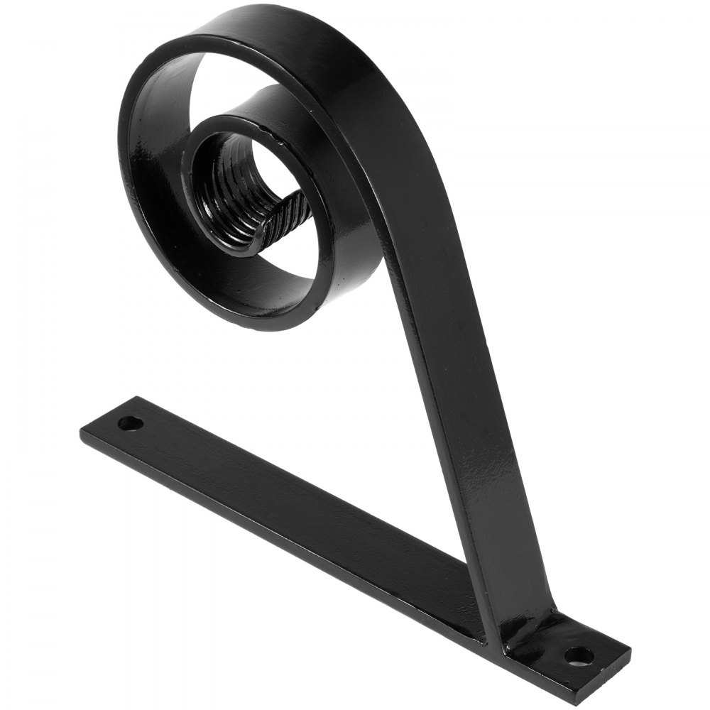 VEVOR Wrought Iron Handrail Wall Mounted Hand Railing, Black