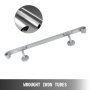 Stair Handrail Stair Rail 5ft Five Step Handrail For Stairs Wrought Iron Gray