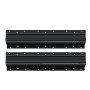 VEVOR Undermount Drawer Slides, 16 inch, Full Extension Ball Bearing Under Stair Cabinet Rails, 260 LB Load Capacity Heavy Duty Bottom Stair Cabinet Glides Track Runners,for DIY Replacement, Black
