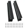 Undermount Drawer Slides 24 inch Under Stair Cabinet Rails 260 LB Load