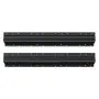 VEVOR - Guías para cajones bajo encimera de 61 cm, extensión completa con rodamientos de bolas, capacidad de carga de 118 kg, resistentes, para reemplazo DIY, color negro