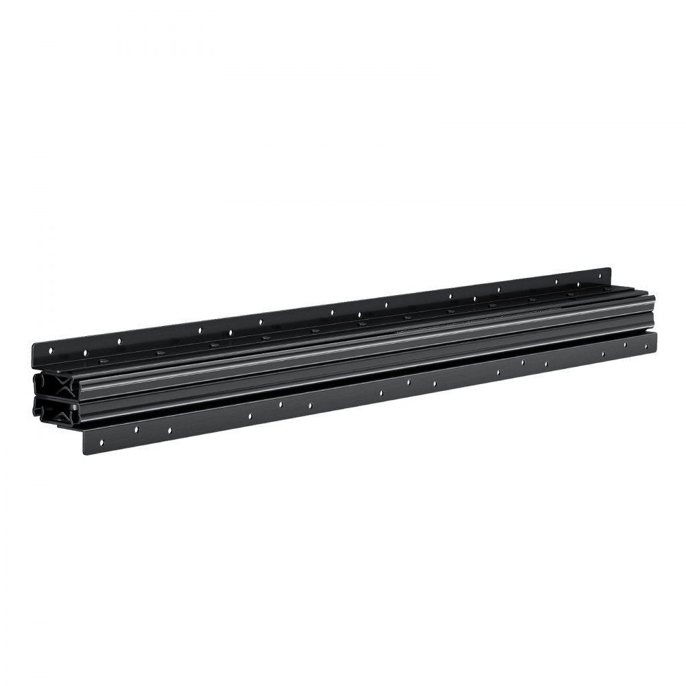 VEVOR Undermount Drawer Slides, 32 inch, Full Extension Ball Bearing Under Stair Cabinet Rails, 260 LB Load Capacity Heavy Duty Bottom Stair Cabinet Glides Track Runners,for DIY Replacement, Black