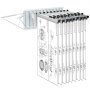 VEVOR Wall Mount Blueprint Storage Rack Blueprint Holder with 12 Pivot Brackets