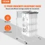 VEVOR Mobile Blueprint Storage Rack Plan Holder with 12 Pivot Brackets 240 lbs