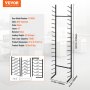 VEVOR blueprint storage rack, wall-mounted, black, 16 layers, metal, 83.7in tall, suitable for office.