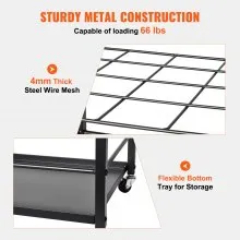 VEVOR Blueprint Storage Rack 20 Slots Mobile Roll File Holder for Architectural, Blue Print Storage Organizer - Mobile Roll File Cart, Construction Plan Holders, Blueprint Cabinet with Wheels, Roll Files Storage for Office and Home