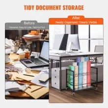 VEVOR Blueprint Storage Rack 20 Slots Mobile Roll File Holder for Architectural, Blue Print Storage Organizer - Mobile Roll File Cart, Construction Plan Holders, Blueprint Cabinet with Wheels, Roll Files Storage for Office and Home