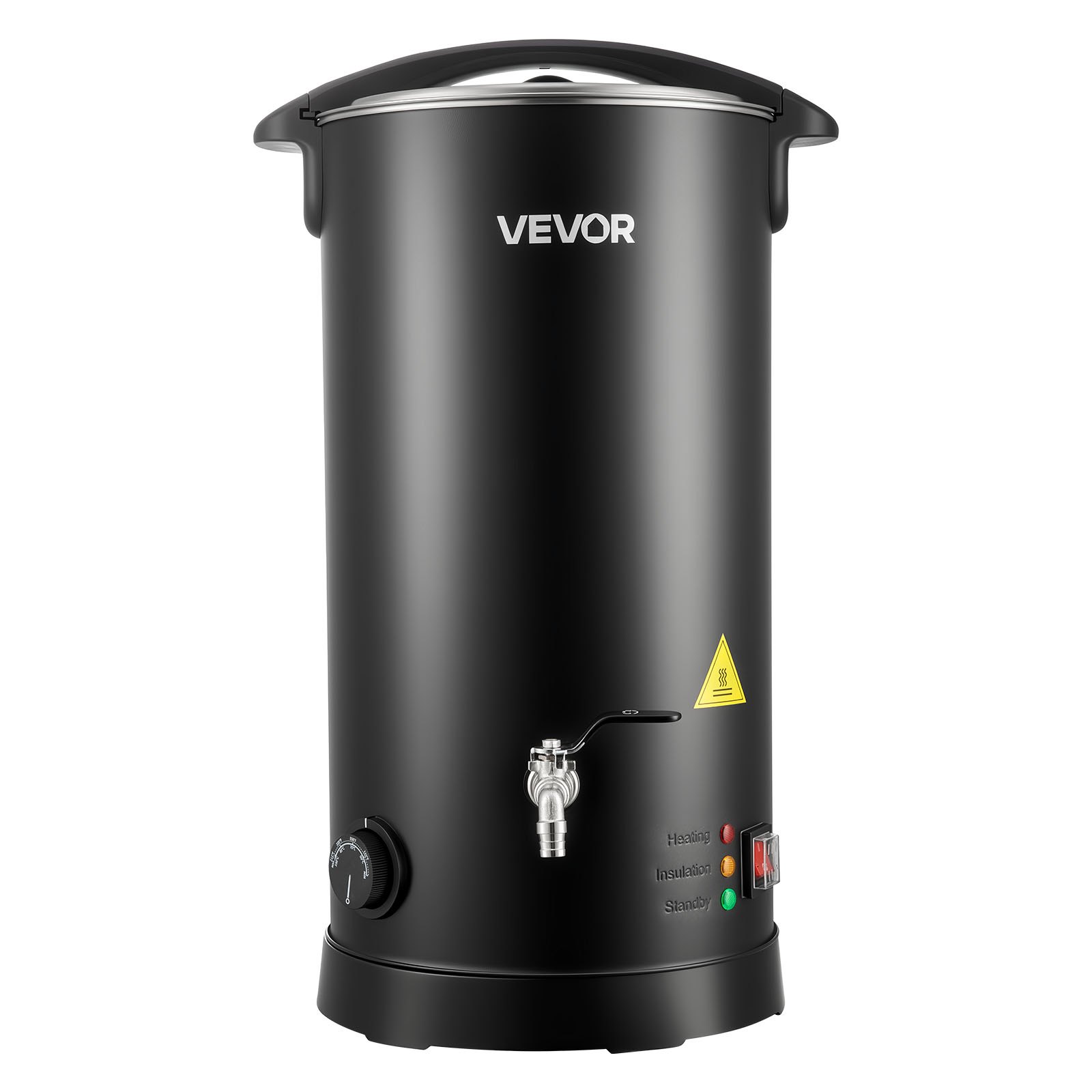 VEVOR Wax Melter for Candle Making, 15.9 Qts, Fast and Even Heating, with Easy Pour Spout and Temperature Control, Hourglass Base for Non-Stick Smooth Flow, Wax Melting Pot for Making Candles Soaps