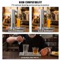VEVOR Beer Drip Tray, 304 Stainless Steel Kegerator Drip Trays with 4 Non-Slip Rubber Pads and Detachable Cover, Heat / Cold Resistant Beer Tower Drip Pan for Bar Restaurant Coffee Shop Home