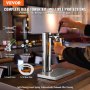 person pouring beer with VEVOR kegerator kit featuring faucet, gas regulator, keg coupler, and beer hose.