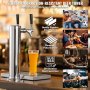 VEVOR Dual Taps Kegerator Tower Kit Kegerator Beer Tower & A-System Keg Coupler